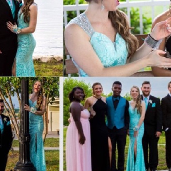 PROM DRESS | Formal gown, Tiffany blue - Picture 4 of 8